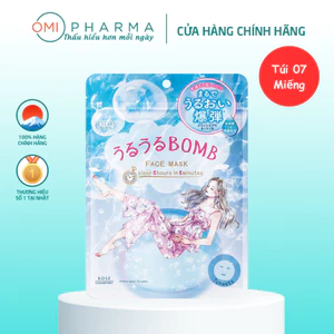 Mặt Nạ Dưỡng Ẩm Cấp Tốc Clear Turn Kosé Nhật Bản (Túi 7 Miếng)