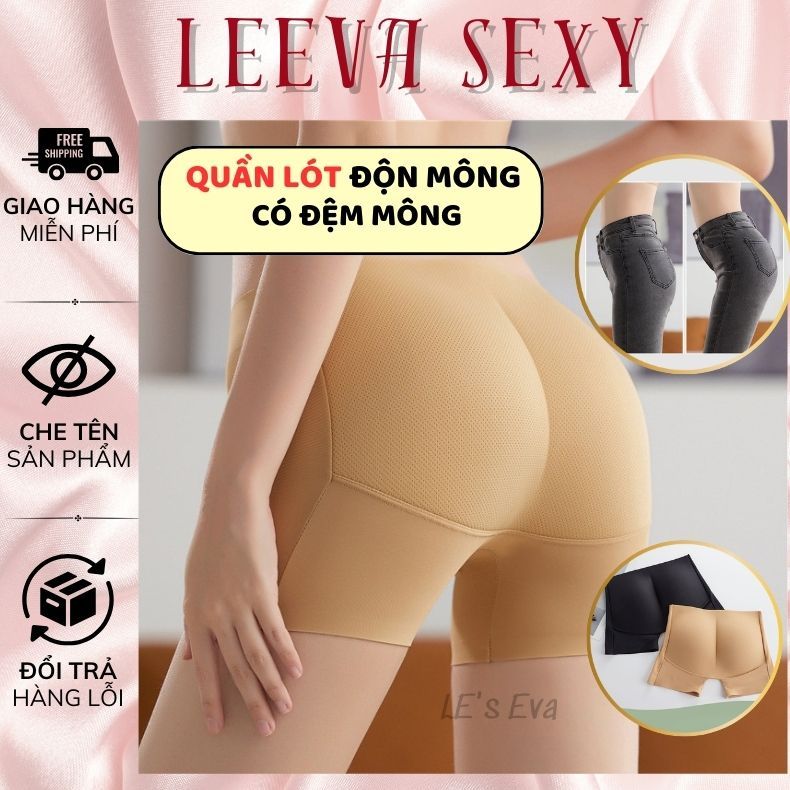 Quần độn mông đúc su nữ, quần nâng mông dạng đùi thông hơi, định hình siêu tôn dáng hàng cao cấp QL06