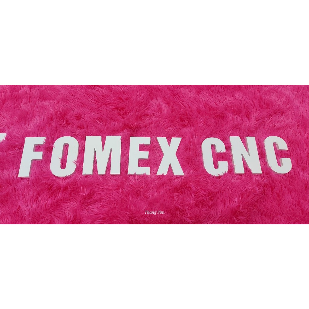 Chữ cái cao 10cm dày 1cm trang trí nhà cửa, biển quảng cáo, Chất liệu FOMEX màu trắng