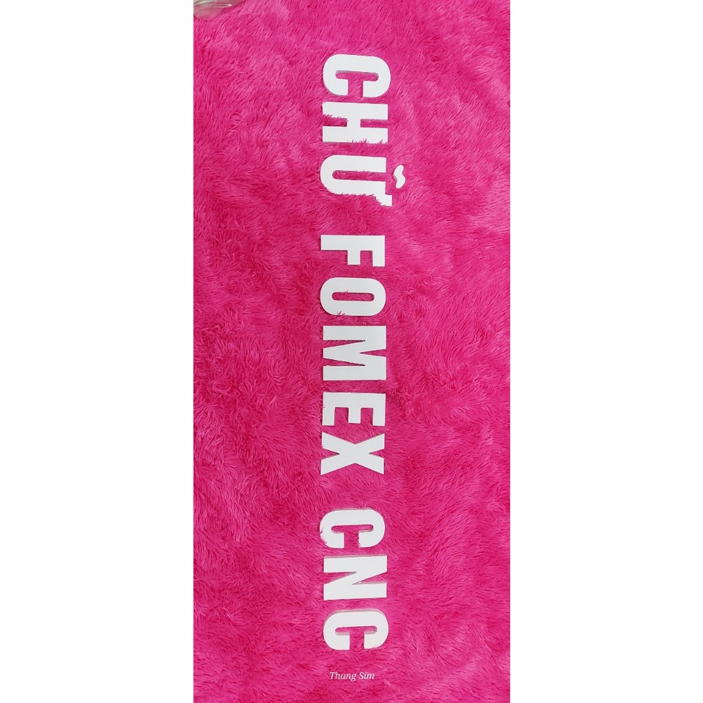 Chữ cái cao 10cm dày 1cm trang trí nhà cửa, biển quảng cáo, Chất liệu FOMEX màu trắng