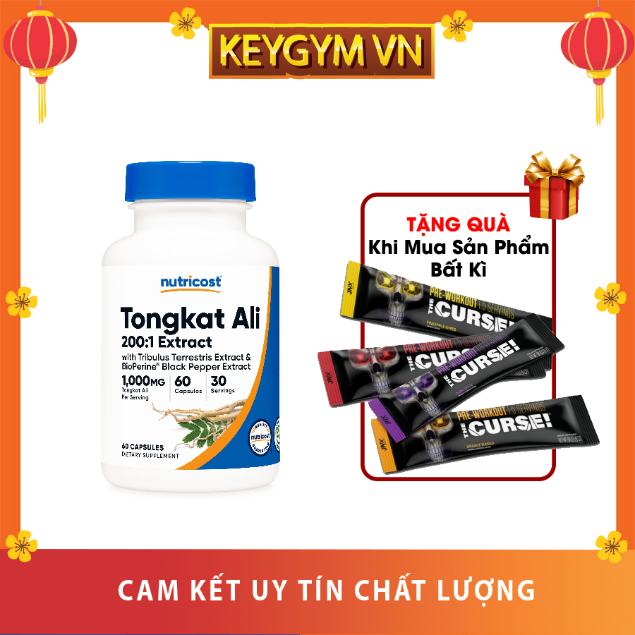 Nutricost Tongkat Ali 2001 Capsules (500 MG) 60 Viên Shopee Việt Nam