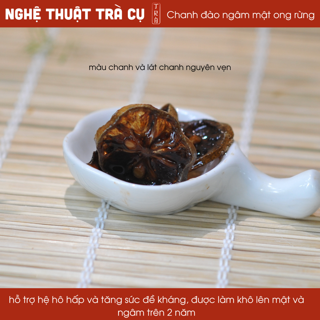 Chanh đào sấy khô ngâm mật ong rừng trên 2 năm không dùng đường đóng hủ thủy tinh 500gr-700gr