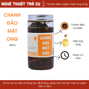 Chanh đào sấy khô ngâm mật ong rừng trên 2 năm không dùng đường đóng hủ thủy tinh 500gr-700gr