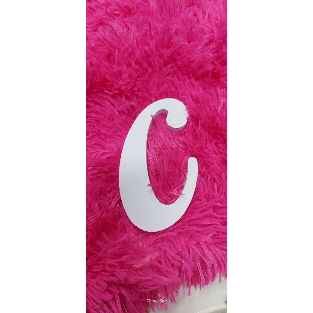 Chữ nổi fomex 10cm font in hoa nghiêng cách điệu trang trí dán tường - biển quảng cáo