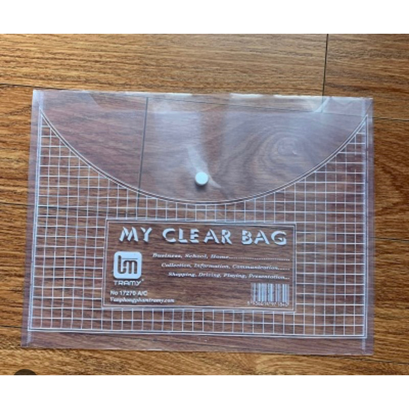 Túi clear bag khổ F loại dày Shopee Việt Nam
