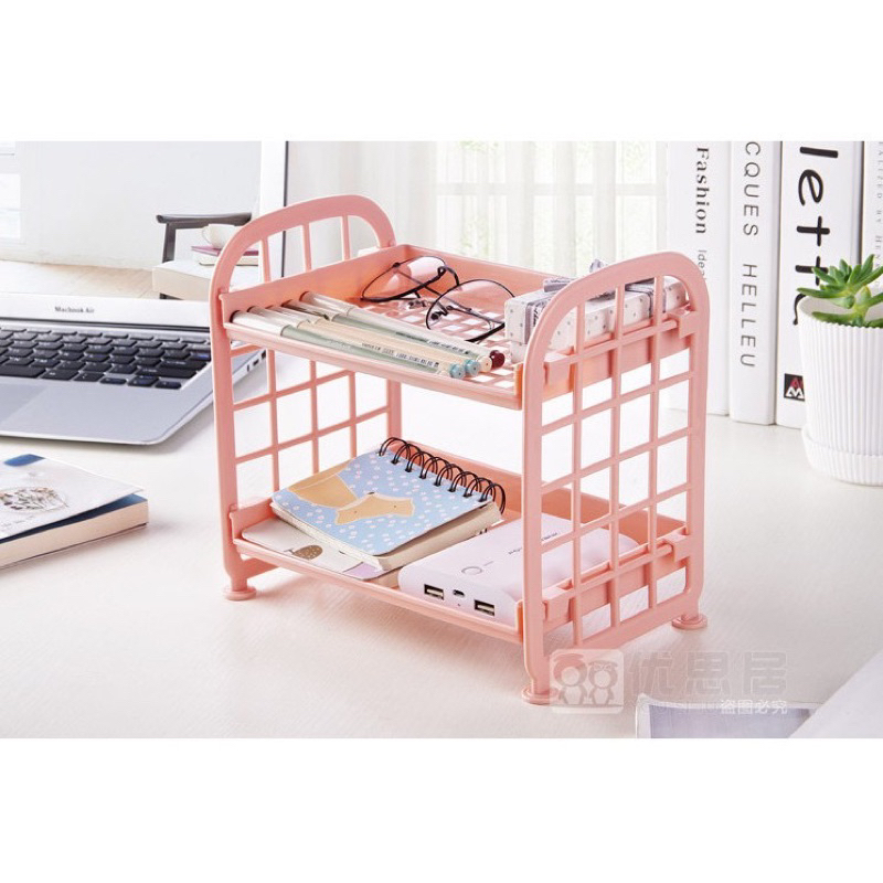 Kệ Nhựa Mini 2 Tầng - Giá để đồ 2 tầng mini