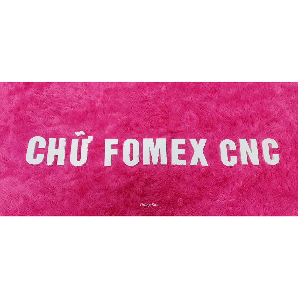 Chữ cái cao 10cm dày 1cm trang trí nhà cửa, biển quảng cáo, Chất liệu FOMEX màu trắng