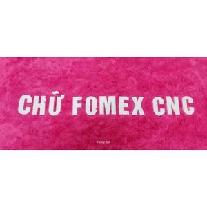 Chữ cái cao 10cm dày 1cm trang trí nhà cửa, biển quảng cáo, Chất liệu FOMEX màu trắng