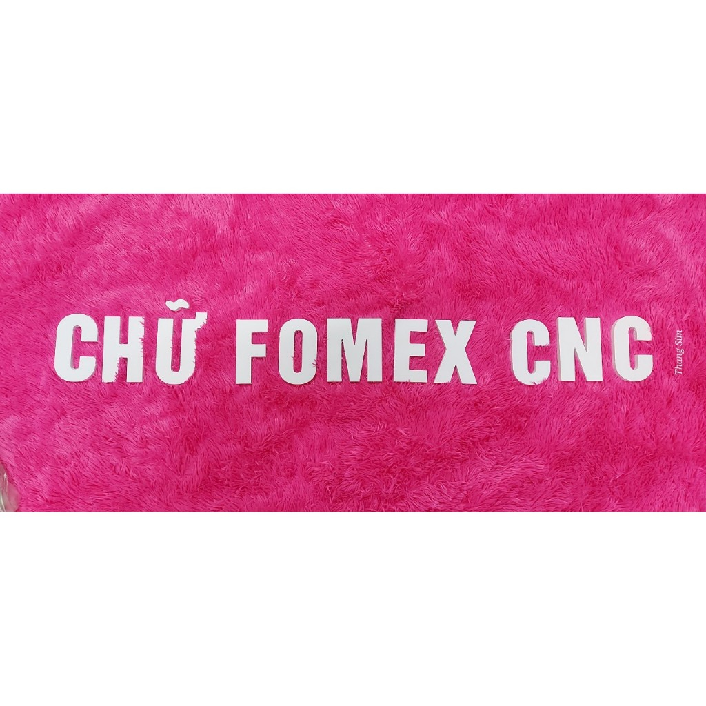 Chữ cái cao 10cm dày 1cm trang trí nhà cửa, biển quảng cáo, Chất liệu FOMEX màu trắng