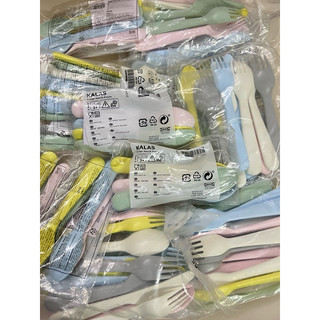 Bộ 18 thìa cho bé KALAS nhựa PP an toàn IKEA
