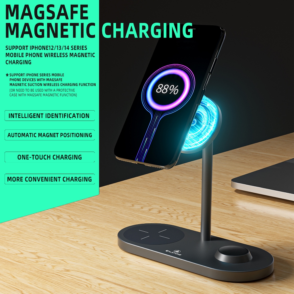Đế Sạc không Dây CalStone 3 in 1 Magnetic air Power Premium Edition ...