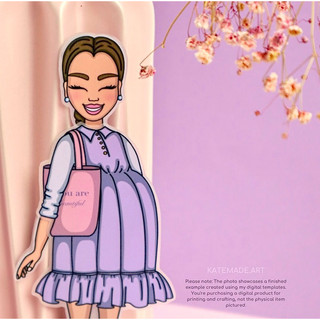 Sổ thời trang Mẹ bầu - Búp bê giấy