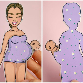 Sổ thời trang Mẹ bầu - Búp bê giấy