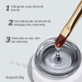 gel thuỷ tinh  annies , gel nặn  ANNIES - chuyên vẽ nổi , chà tráng gương chính hãng 20gam