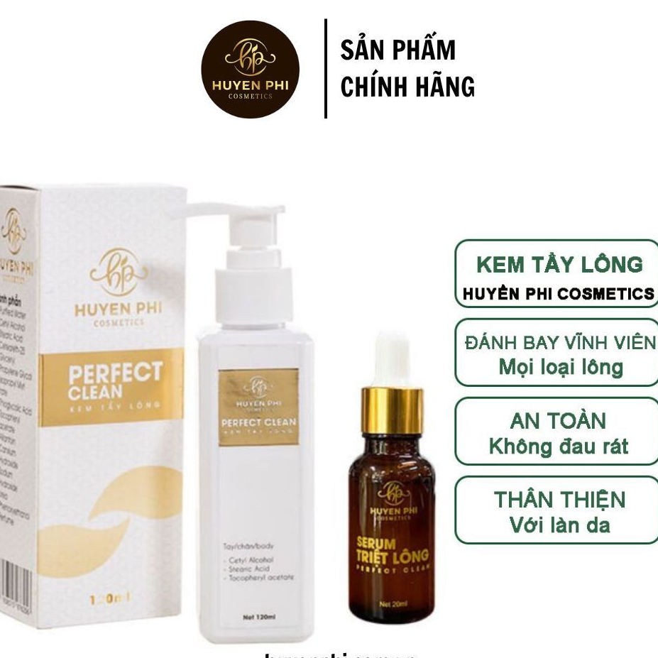 Kem tẩy lông Perfect Clean Huyền Phi 140ml tặng serum triệt lông ...