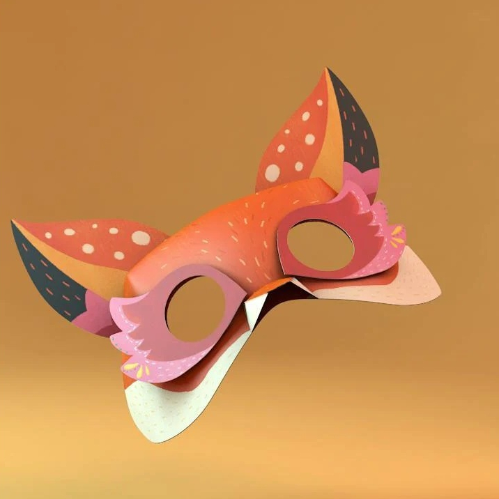 Đồ Chơi Stem Mặt Nạ Giấy Hình Động Vật Mideer 3D Animal Paper Masks Mideer