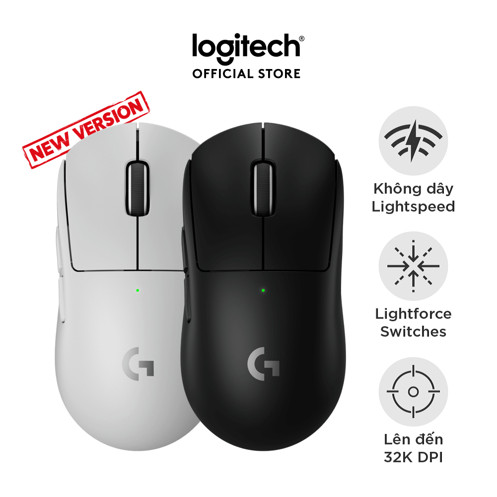 Chuột gaming Logitech G PRO X SUPERLIGHT 2 Lightspeed – Nhẹ 60g, Switch LightForce, DPI 32K