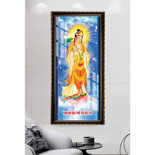 Đại Thế Chí Bồ Tát - Tranh Treo Tường Phật Giáo - Tranh Laminate Tráng Gương Đóng Khung