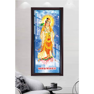Đại Thế Chí Bồ Tát - Tranh Treo Tường Phật Giáo - Tranh Laminate Tráng Gương Đóng Khung