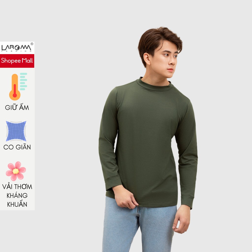 Áo Giữ Nhiệt Nam Cổ Cao LAROMA | Giữ Ấm – Siêu Co Dãn – Vải Thơm – Kháng Khuẩn