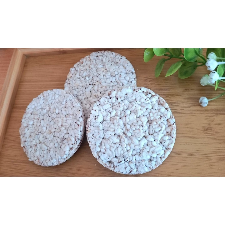 Bánh bỏng gạo lứt dành cho người ăn kiêng, thực dưỡng, ăn chay - Không đường, muối (18 lát/túi)