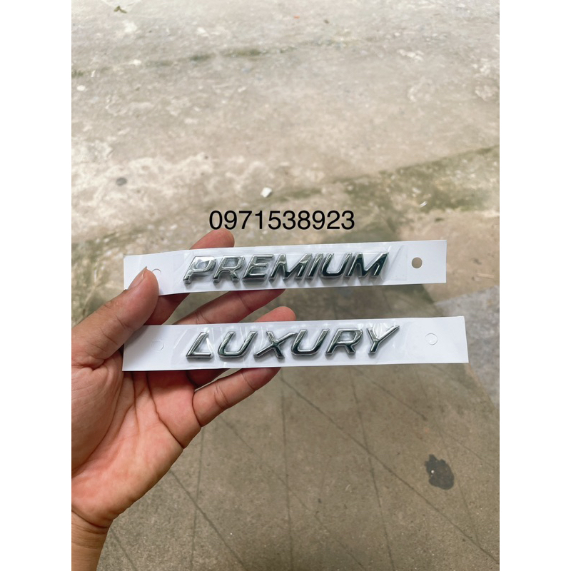 CHỮ PREMIUM LUXURY DÁN ĐUÔI XE MAZDA KIA CAO CẤP GIÁ RẺ | Shopee Việt Nam
