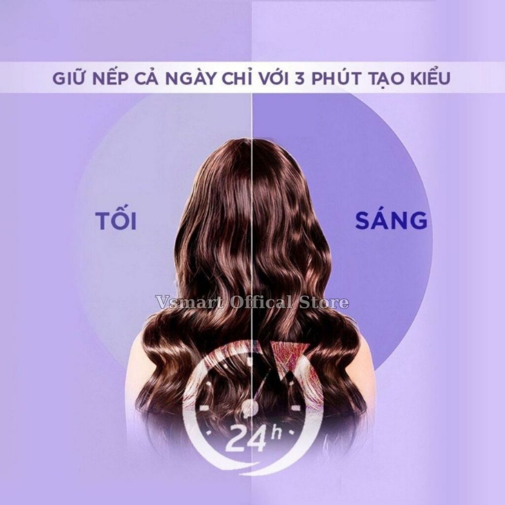 Máy ép tóc mini làm tóc duỗi tóc, kẹp thẳng, ép tóc, uốn cúp làm tóc xoăn lọn đa năng 3in1 trang bị đèn báo nhiệt độ