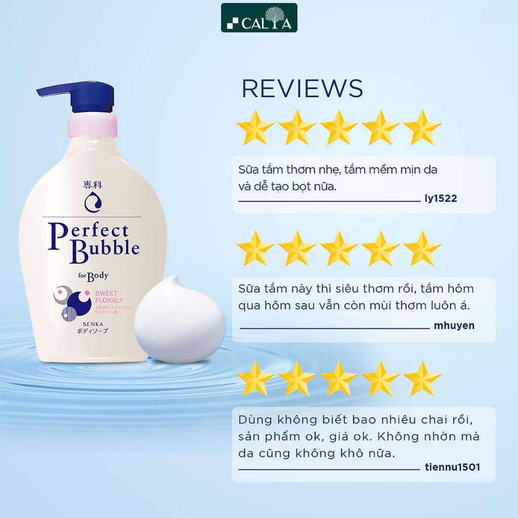 Ảnh Sữa Tắm Senka Tạo Bọt Dưỡng Ẩm Mịn Mượt, Hương Hoa Thơm Mát - Senka Perfect Bubble 500ml 2