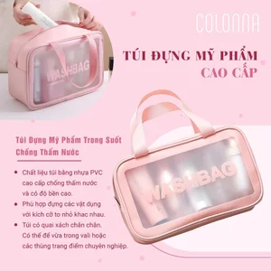 Túi Đựng Mỹ Phẩm Trong Suốt Chống Thấm Nước Đa Dạng Kích Thước Đi Biển Đi Bơi Tiện Lợi Du Lịch