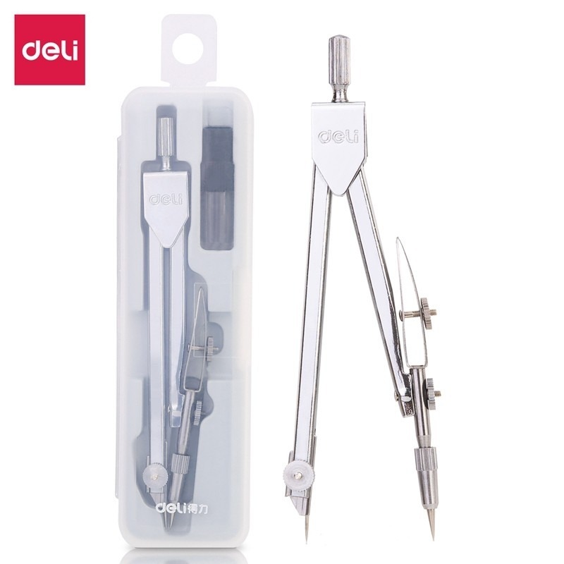 COMPA DELI 8601 THIẾT KẾ KIM LOẠI CAO CẤP, NGÒI CHÌ THAY THẾ | Shopee ...