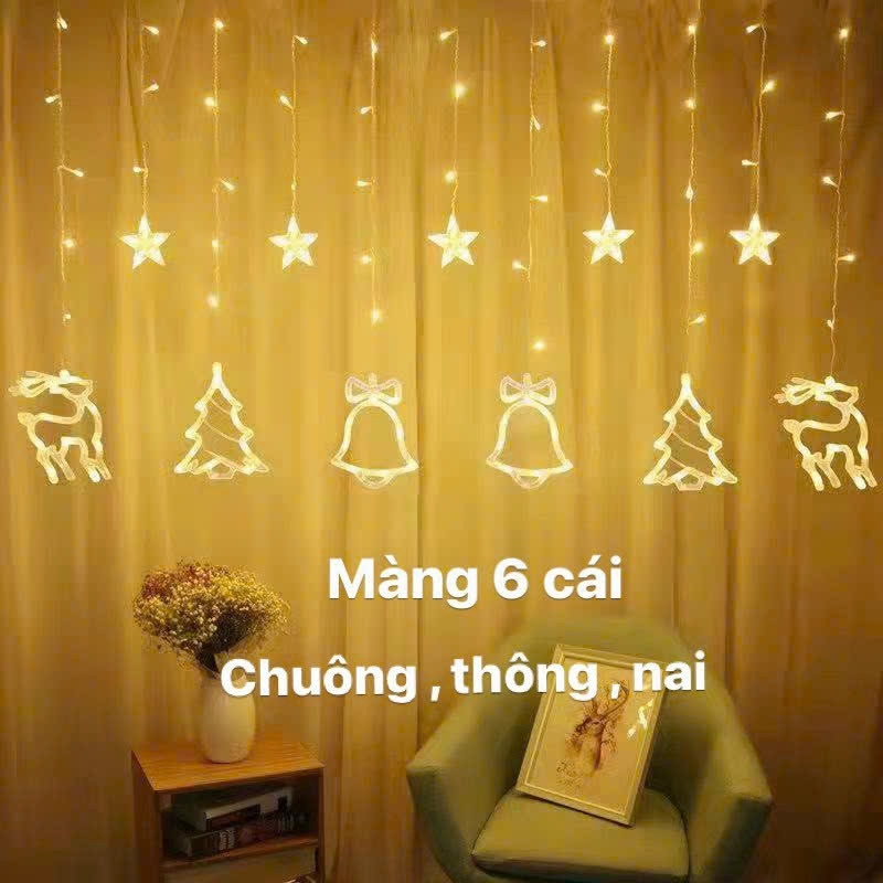Dây đèn LED rèm chuông-thông, chống thấm nước trang trí ngoài trời, dài ...
