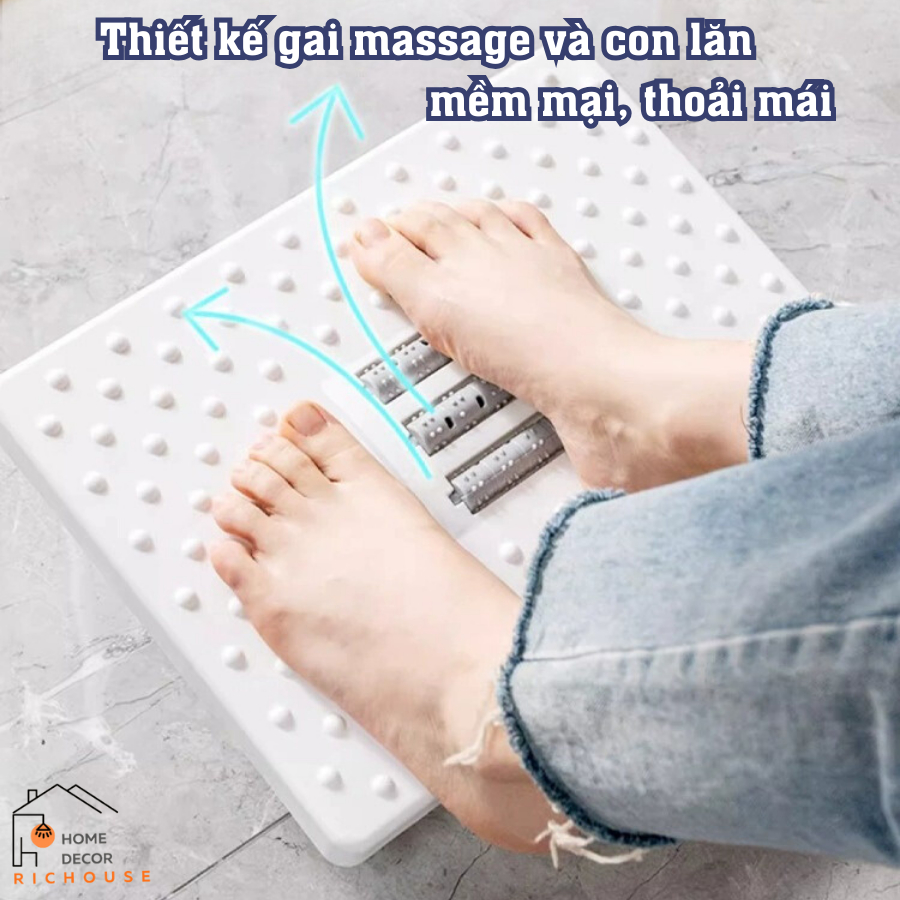 Ghế gác chân massage, kê chân Công Thái Học dân văn phòng, sinh viên, mát xa thư giãn, giảm stress