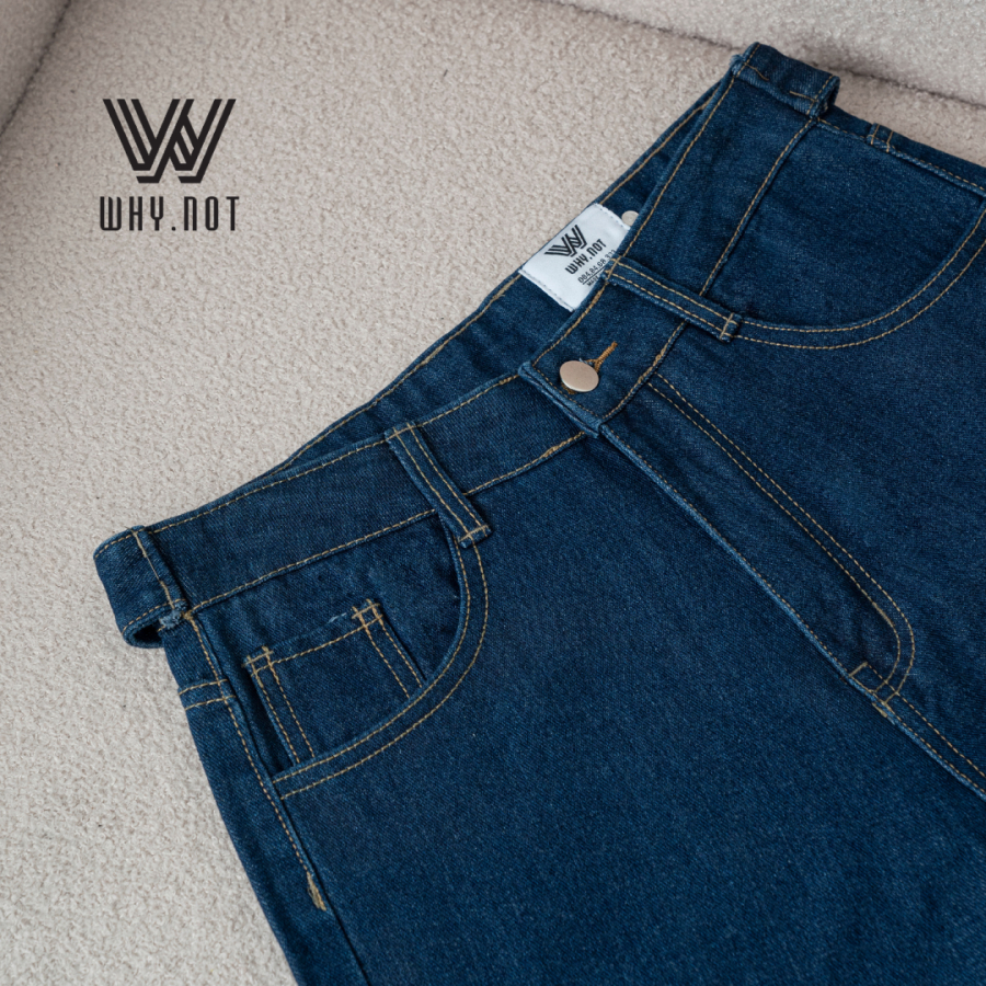 Quần Jeans Nam Ống Suông WHY NOT MULTI BUTTONS Thiết Kế Cúc Cạnh Ống Độc Đáo - Cúc Cạp Sau JRCOQT