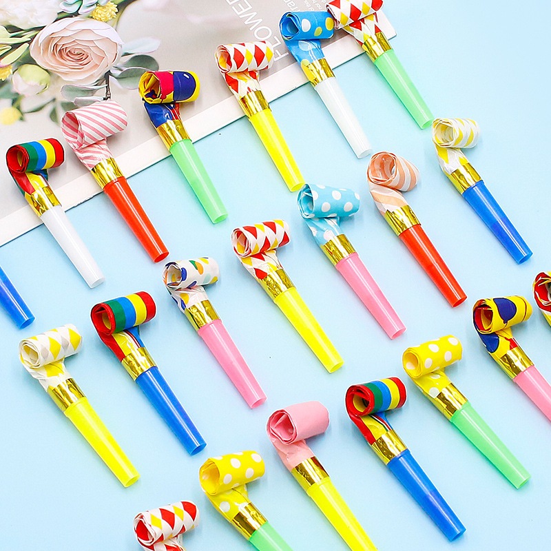 Đồ chơi kèn giấy thổi chúc mừng sinh nhật, tiệc tùng - KEMSHOP K358