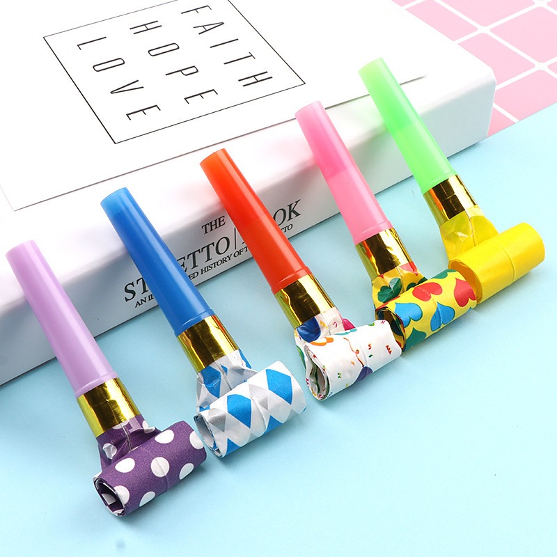 Đồ chơi kèn giấy thổi chúc mừng sinh nhật, tiệc tùng - KEMSHOP K358