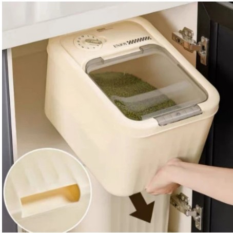 THÙNG GẠO THÔNG MINH NẮP LẬT MẪU MỚI CHỐNG CÔN TRÙNG ẨM MỐC CHỨA 20KG GẠO