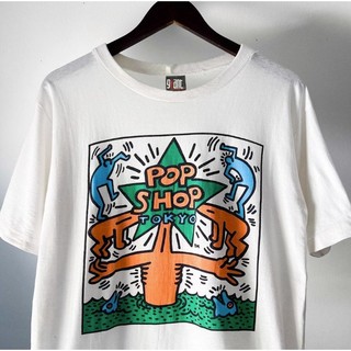 Áo Phông Hè Cổ Tròn Họa Tiết POP SHOP Cá Tính, Chất Liệu Cotton Khô Mềm Mịn Thấm Hút Mồ Hôi Tốt