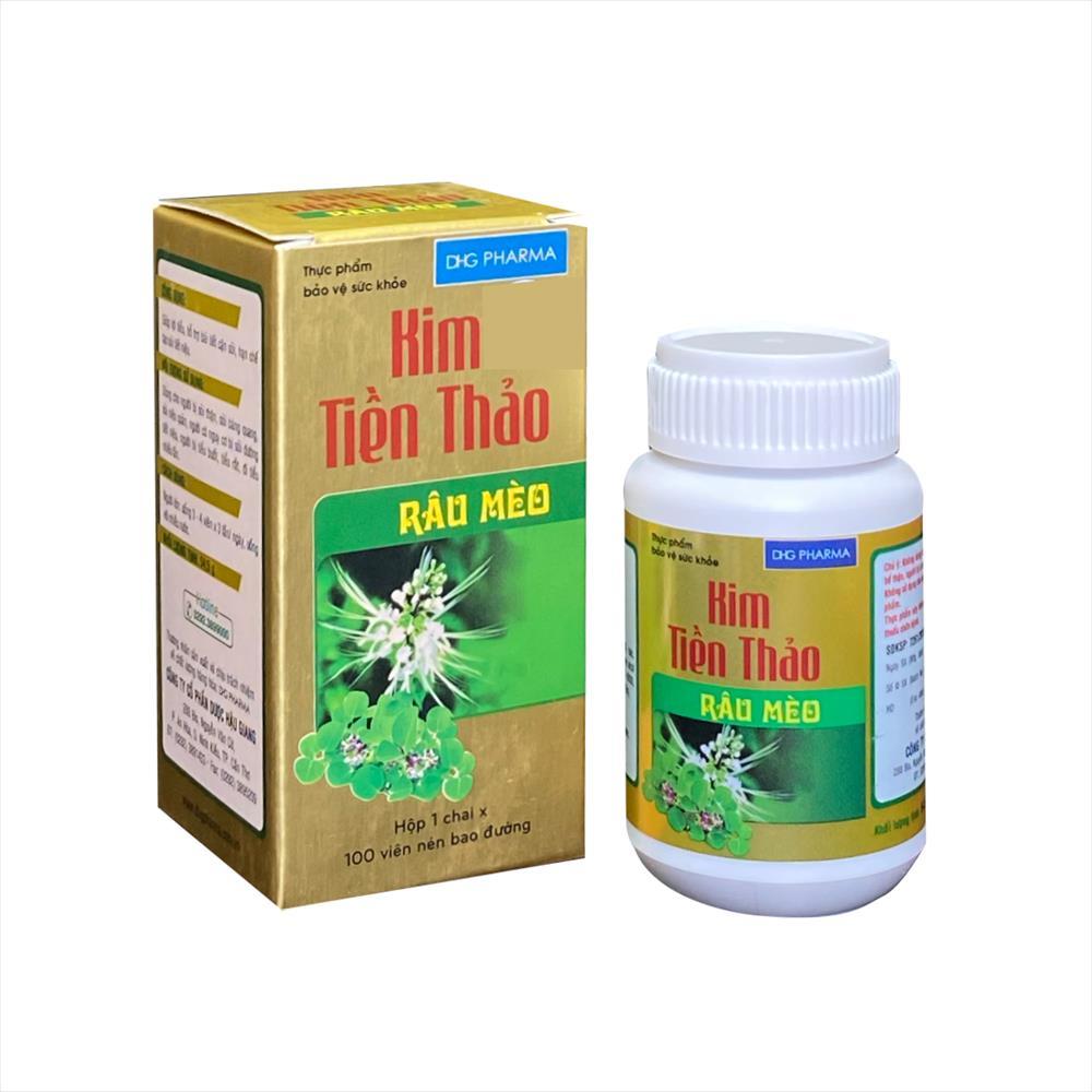 VIÊN UỐNG KIM TIỀN THẢO RÂU MÈO LỌ 100 VIÊN HỖ TRỢ SỎI THẬN