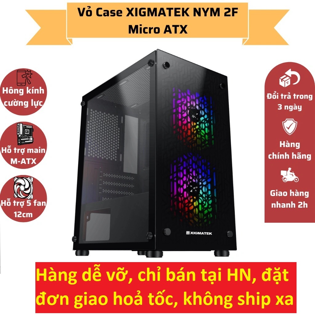 Vỏ case XIGMATEK NYM 2F size M-ATX, hàng qua sử dụng | Shopee Việt Nam