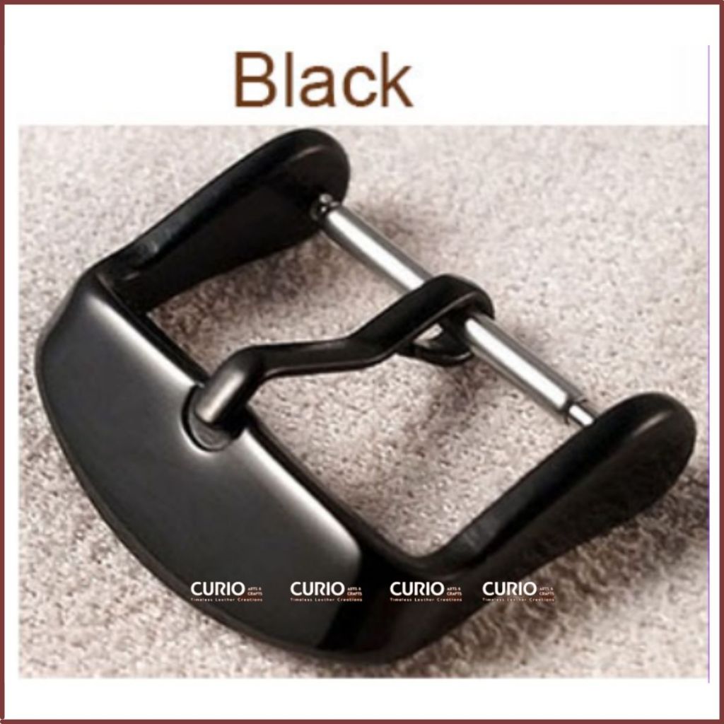 (Phụ Kiện Đồng Hồ) Khóa Gài Dây Đồng Hồ Thép Không Gỉ Size 12mm 14mm 16mm 18mm 20mm 22 mm – CURIO LEATHER