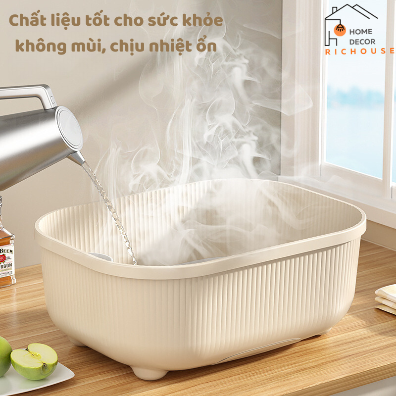 Hộp đựng chén bát đĩa có nắp đậy, tủ bếp chống côn trùng, bụi bẩn, giá đựng bát đũa thoát nước
