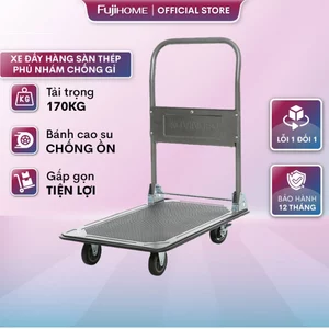Xe đẩy hàng 4 bánh 170kg gấp gọn cao cấp Advindeq HT-170 nhập khẩu bánh xe cao su chống ồn khóa chốt