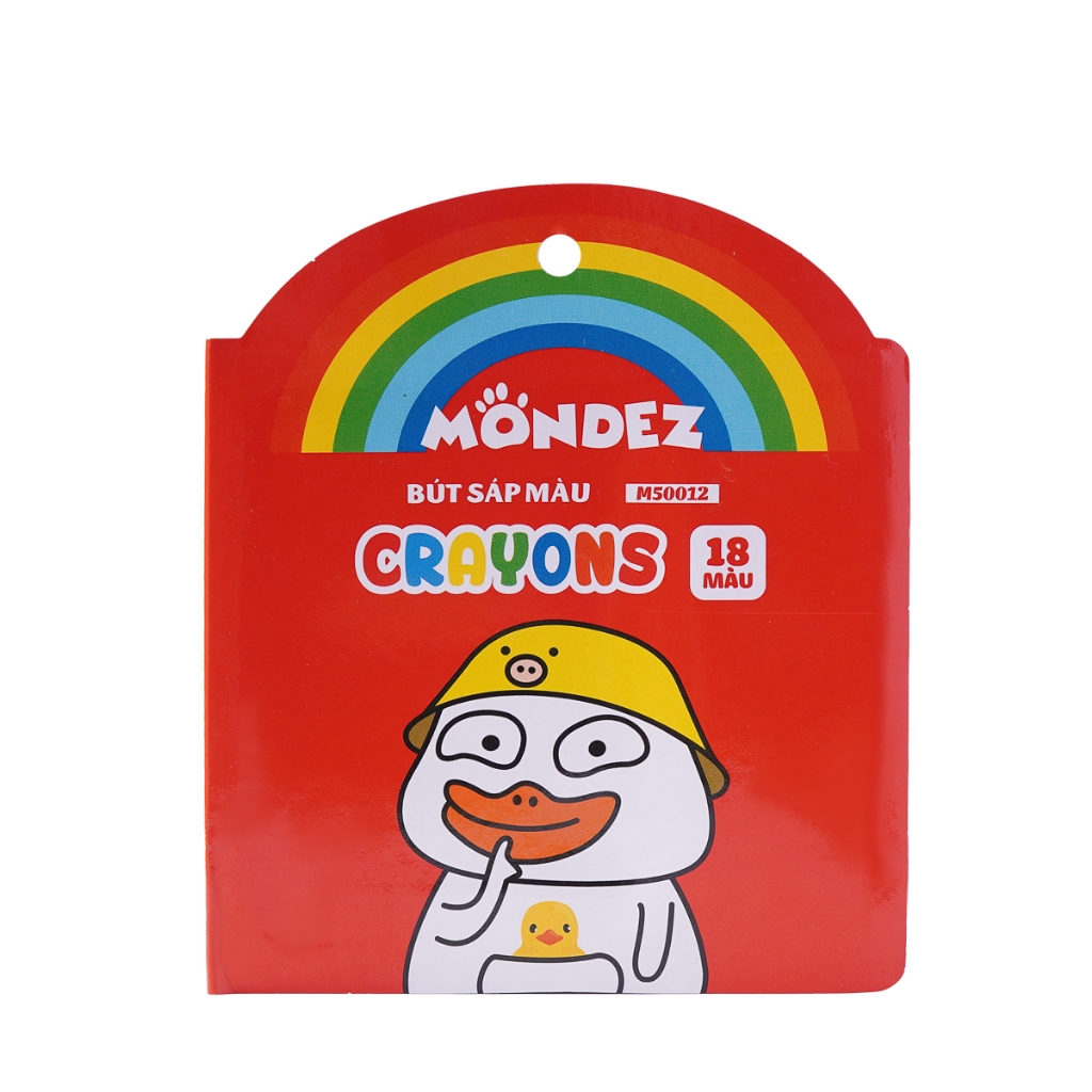 Bút Sáp 12 Màu MONDEZ An Toàn, Dễ Dàng Sử Dụng, Màu Mịn, Bám Giấy Tốt Cho Bé Tập Tô Tập Vẽ M50011