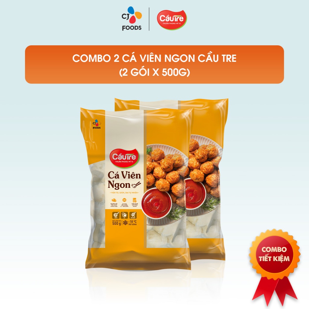 Ảnh Cá viên Ngon Cầu Tre gói 500g (1 gói / combo 2 gói) 3