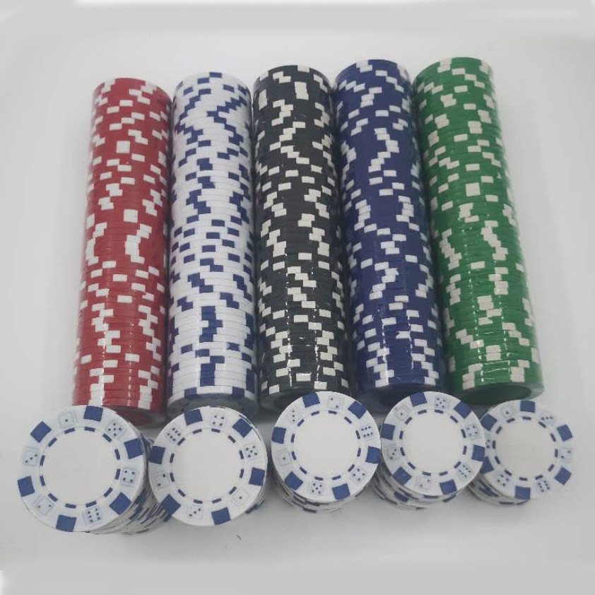 Tôm Đú [ Hỏa tốc HCM ] 50 Chip poker / Phỉnh poker Không Số Chip Set Poker ABS Lõi Thép cao cấp