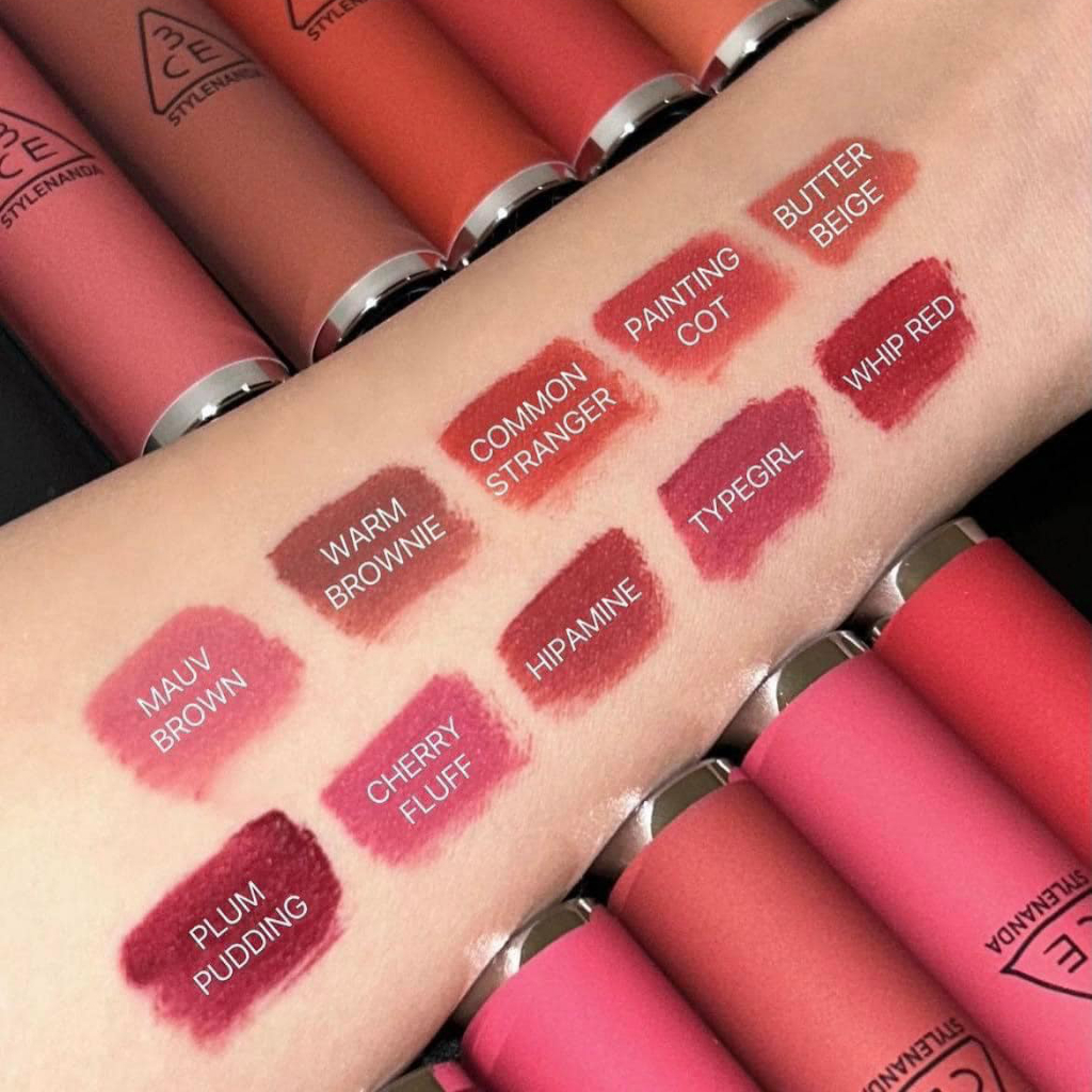 Son Kem Lỳ 3CE Hazy Lip Clay 4g