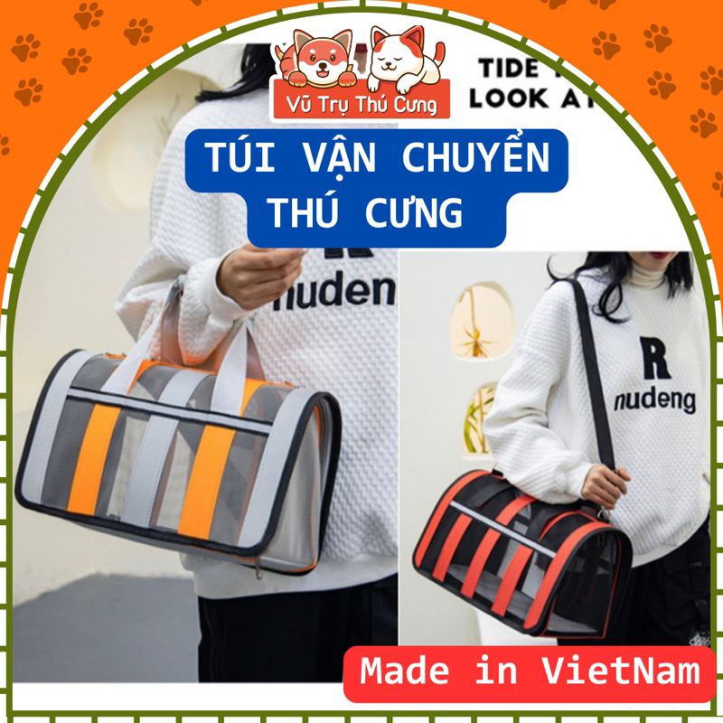 Túi vận chuyển Chó Mèo bằng lưới thoáng khí, nhiều size