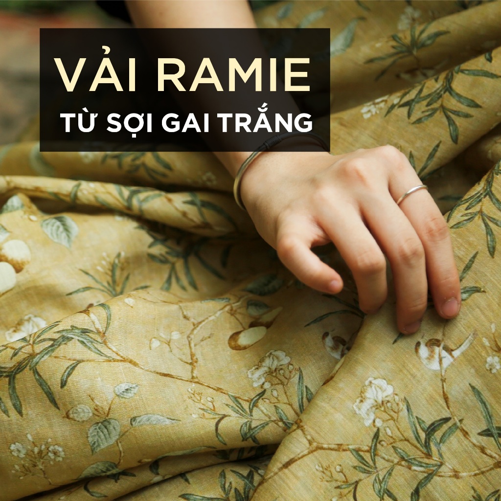 VẢI RAMIE. Vải cao cấp từ sợi cây gai trắng | Shopee Việt Nam