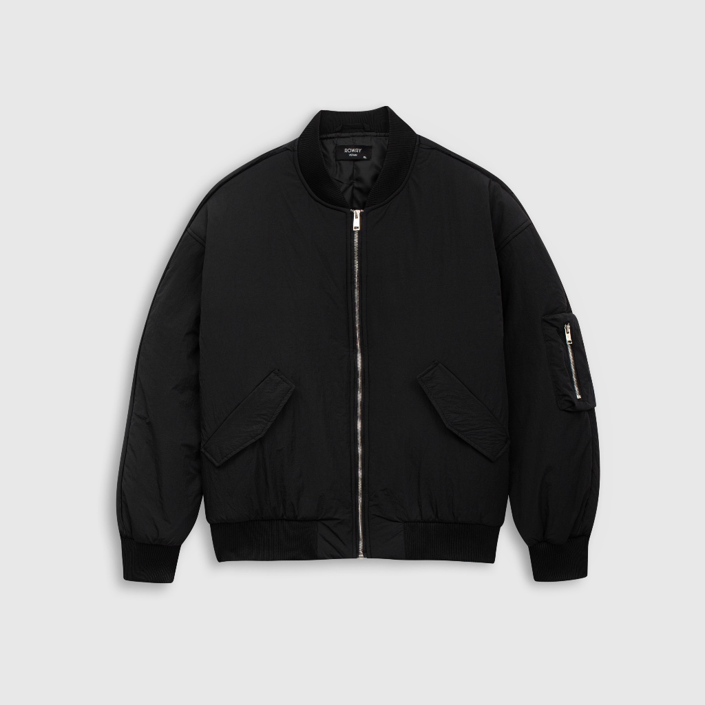 Áo khoác ROWAY form suông | Bomber gió trần bông | Shopee Việt Nam