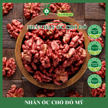 Hạt Quả Óc Chó Đỏ - Vàng Mỹ Đã Tách Vỏ Sống 400-200G Nấu Sữa Hạt - Nhân Hạt Óc Chó USA Cho Bà Bầu EatClean Walnuts